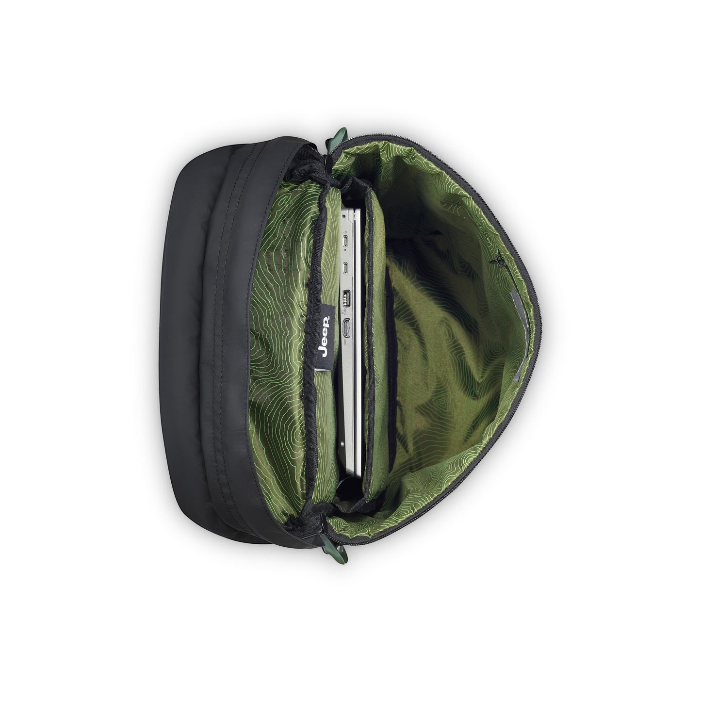 Delsey Jeep JS013C - Cylindrical Laptop Backpack - Black