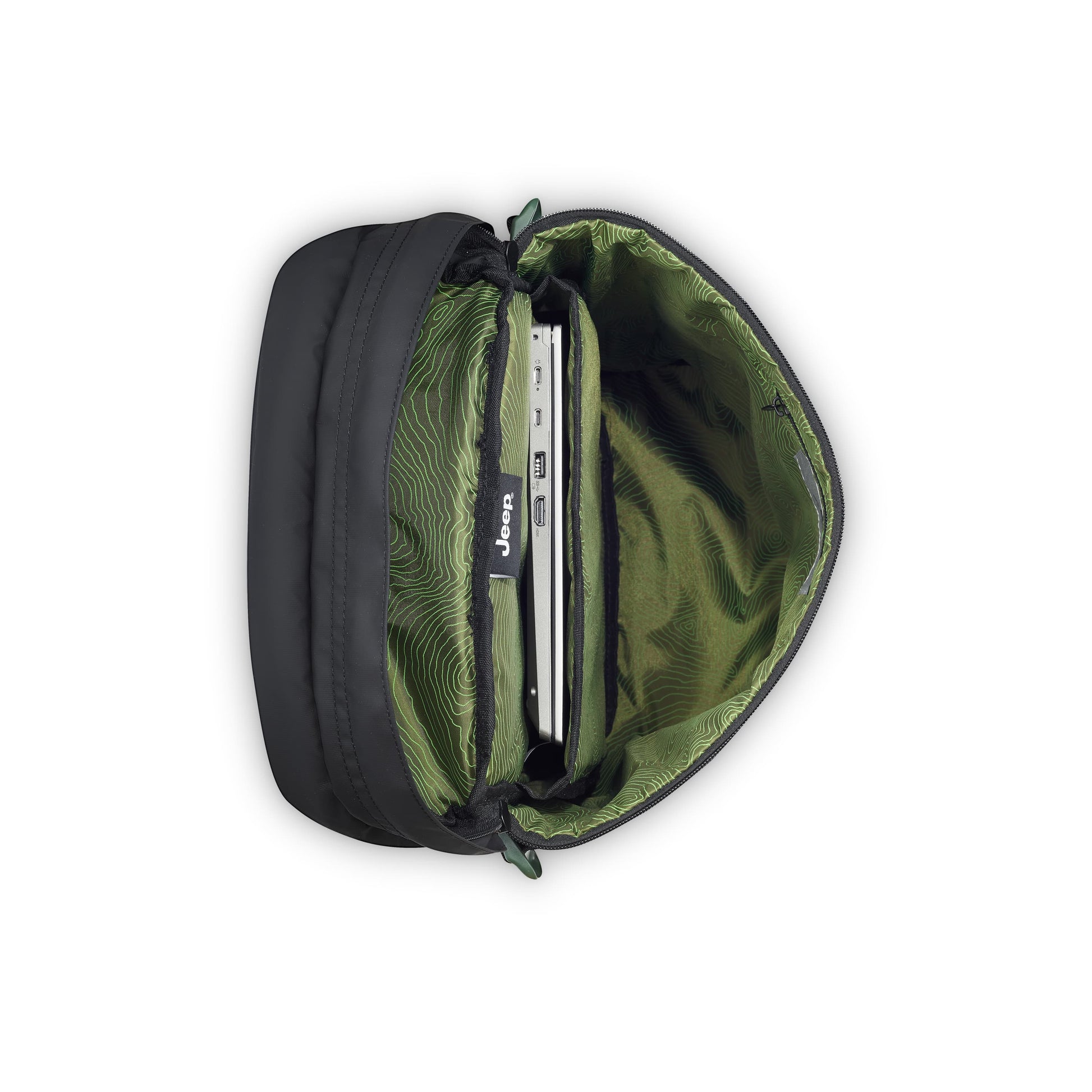 Delsey Jeep JS013C - Cylindrical Laptop Backpack - Black