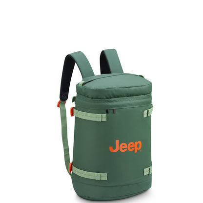Delsey Jeep JS013C - Cylindrical Laptop Backpack - Elm Green