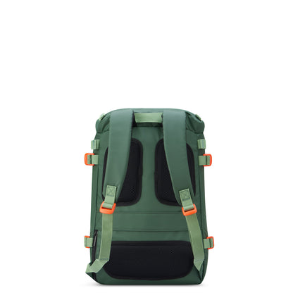 Delsey Jeep JS013C - Cylindrical Laptop Backpack - Elm Green
