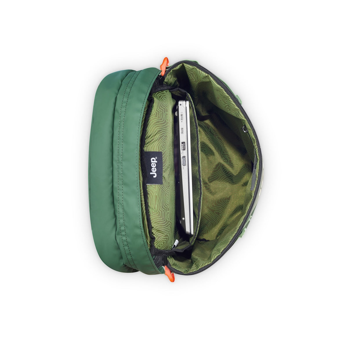 Delsey Jeep JS013C - Cylindrical Laptop Backpack - Elm Green