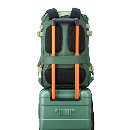 Delsey Jeep JS013C - Cylindrical Laptop Backpack - Elm Green