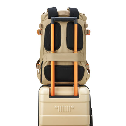 Delsey Jeep JS013C - Cylindrical Laptop Backpack - Warm Sand