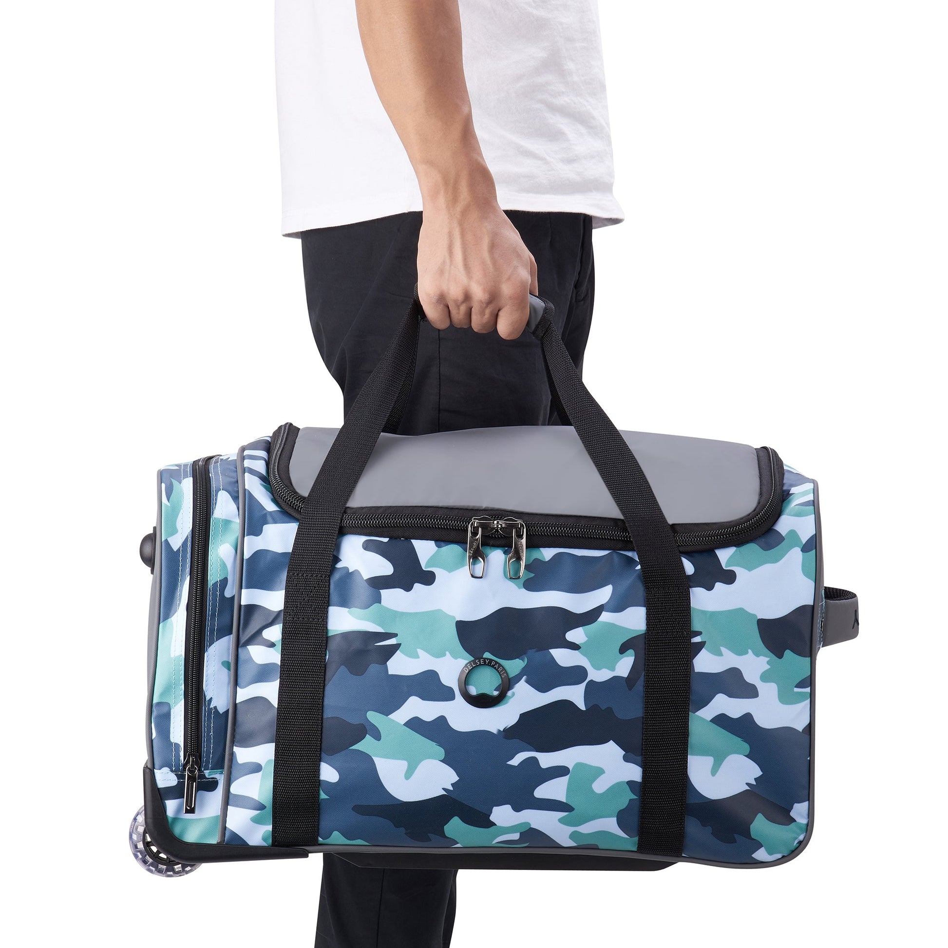 Delsey RASPAIL - Wheeled Carry-On Duffel - Camo