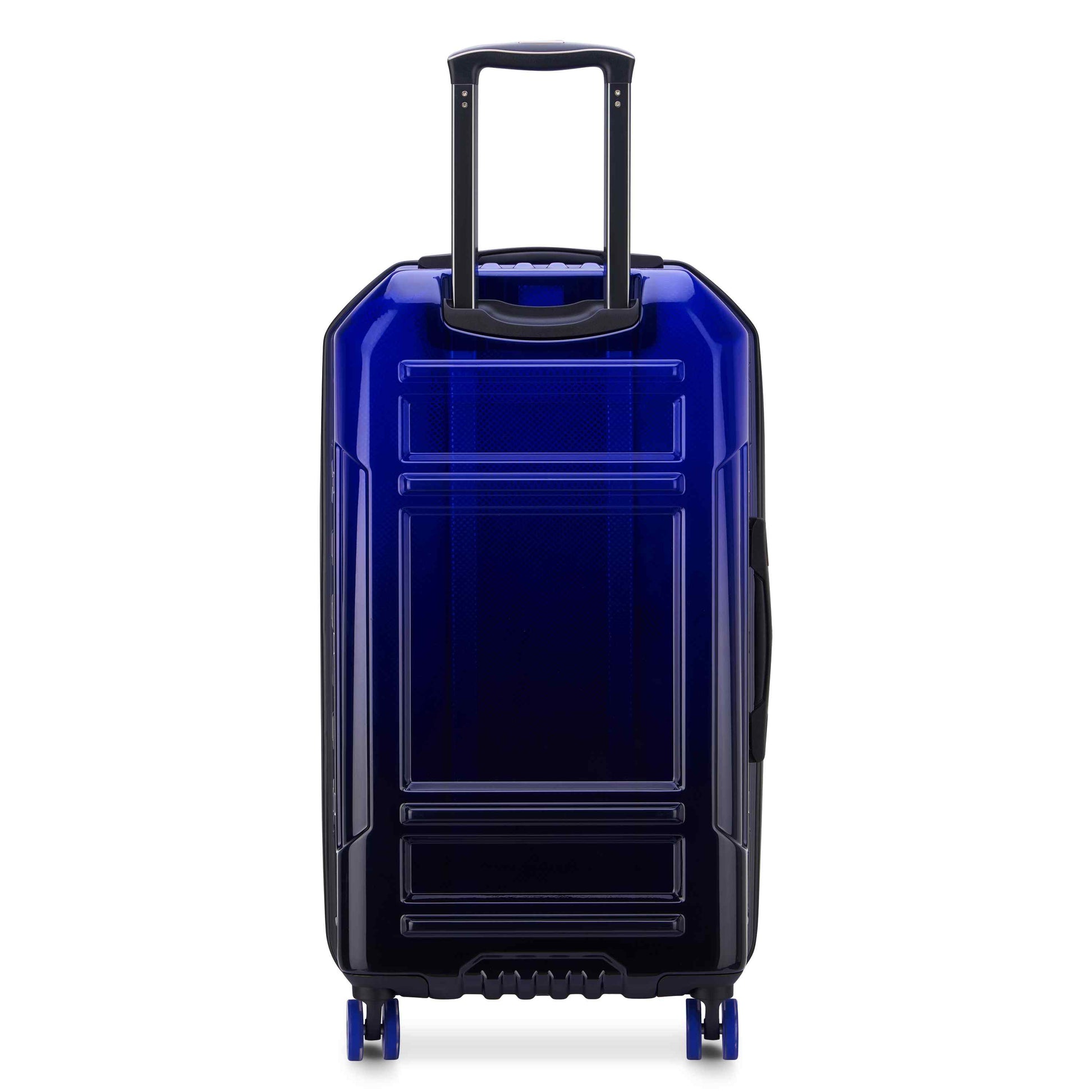 Delsey Rempart - Translucent Medium Trunk Expandable Spinner - Translucent Blue