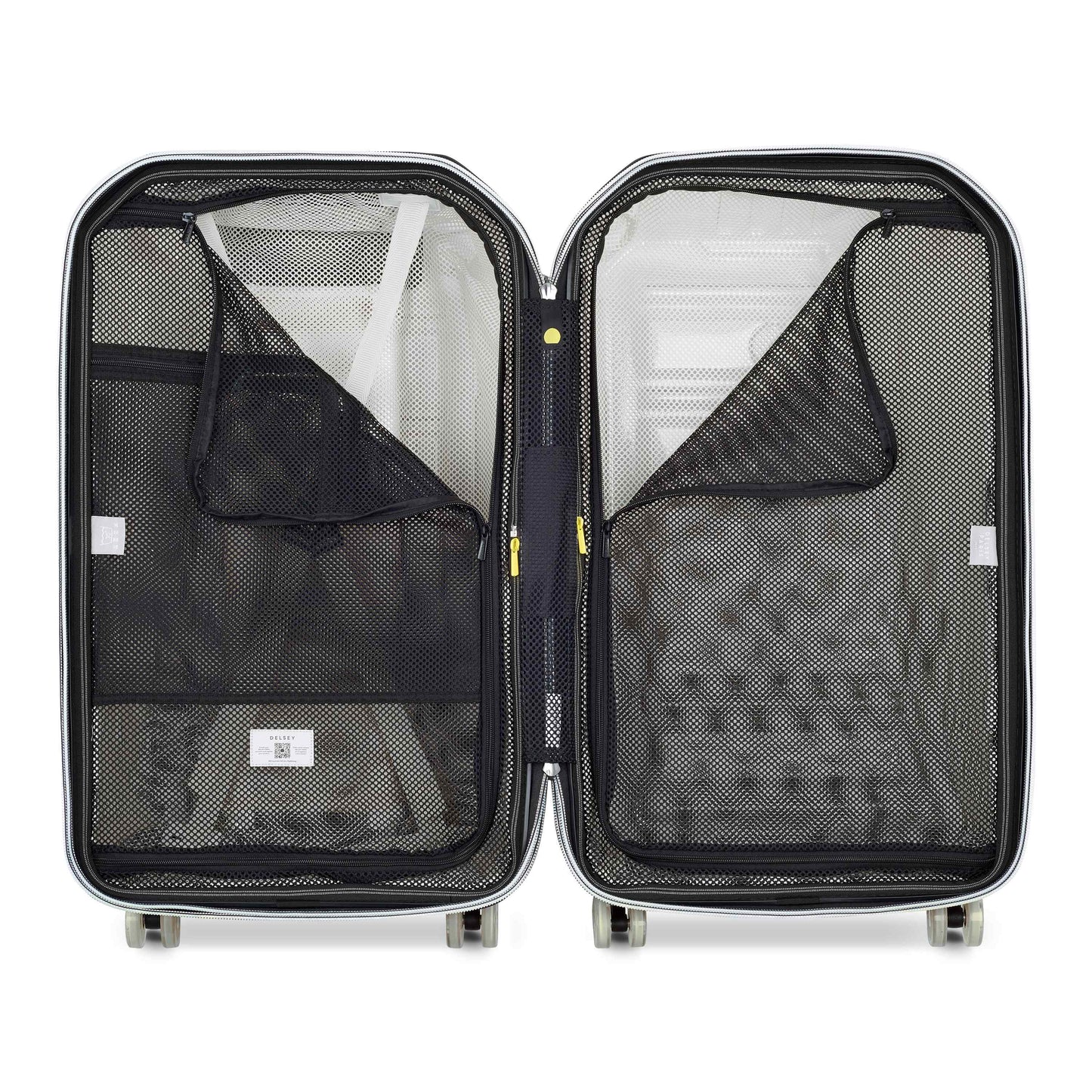 Delsey Rempart - Translucent Medium Trunk Expandable Spinner - Translucent Blue
