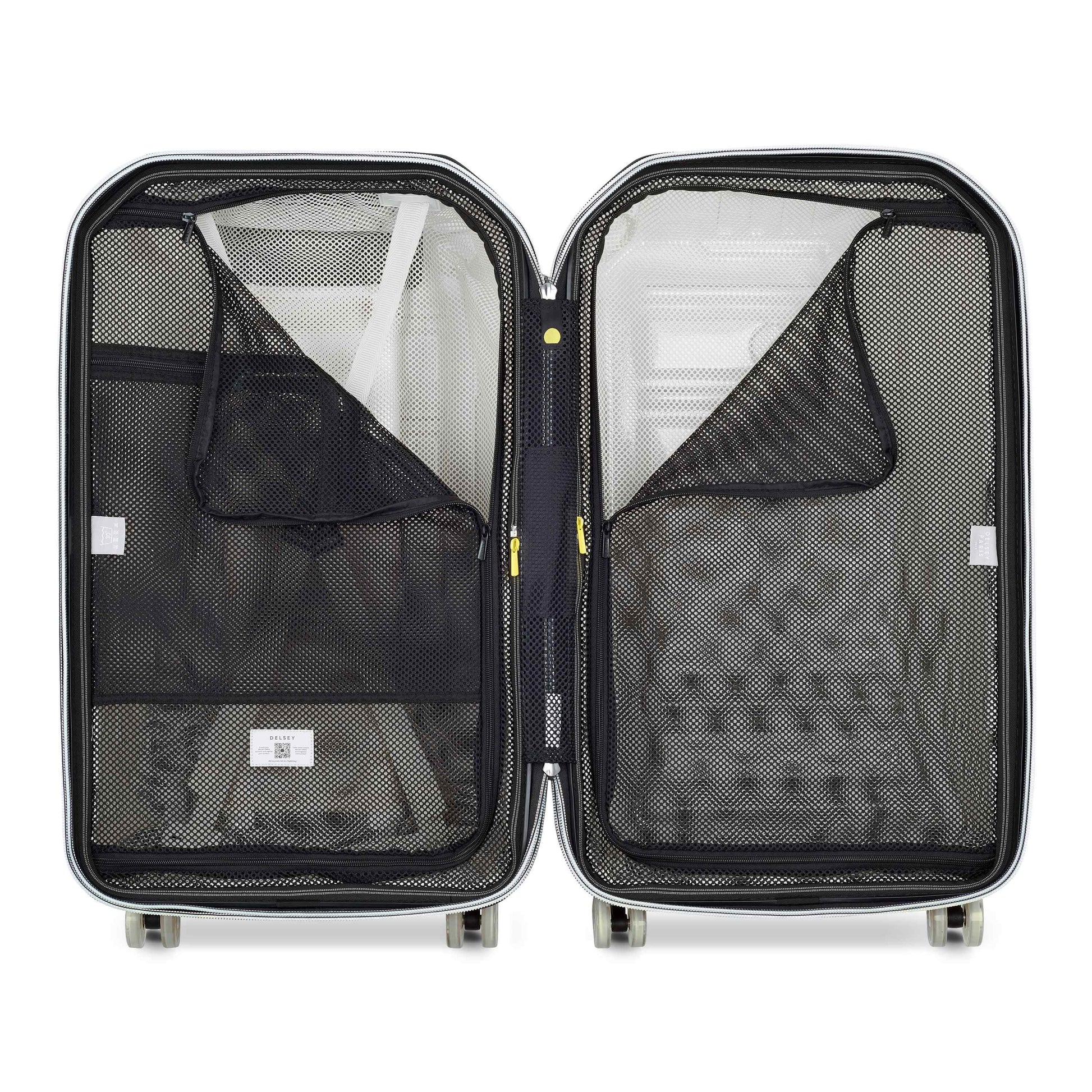 Delsey Rempart - Translucent Medium Trunk Expandable Spinner - Translucent Blue