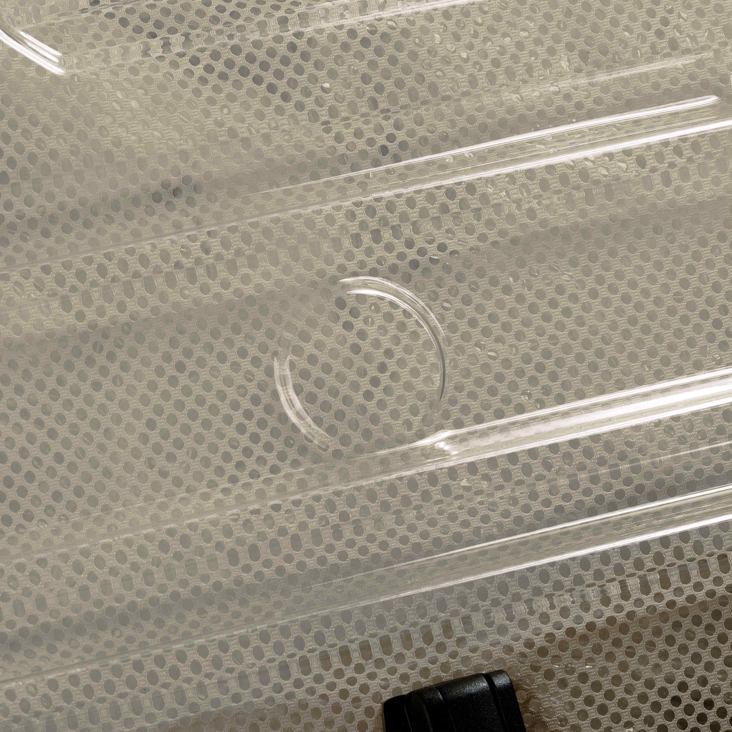 Delsey Rempart - Translucent Medium Trunk Expandable Spinner - Translucent White