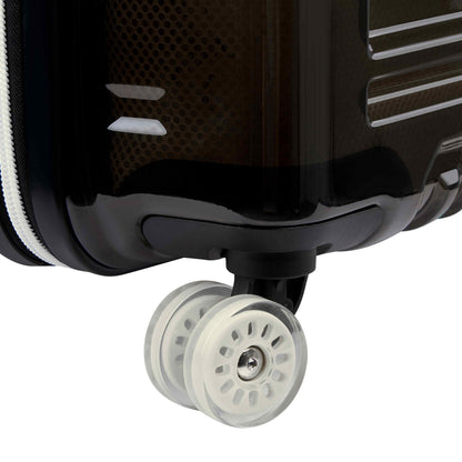 Delsey Rempart - Translucent Medium Trunk Expandable Spinner - Translucent Blue