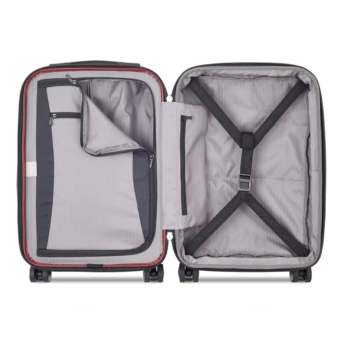 Delsey TITANIUM - Carry-On Expandable Spinner With Laptop Pocket - Red