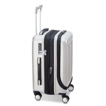 Delsey TITANIUM - Carry-On Expandable Spinner With Laptop Pocket - Silver