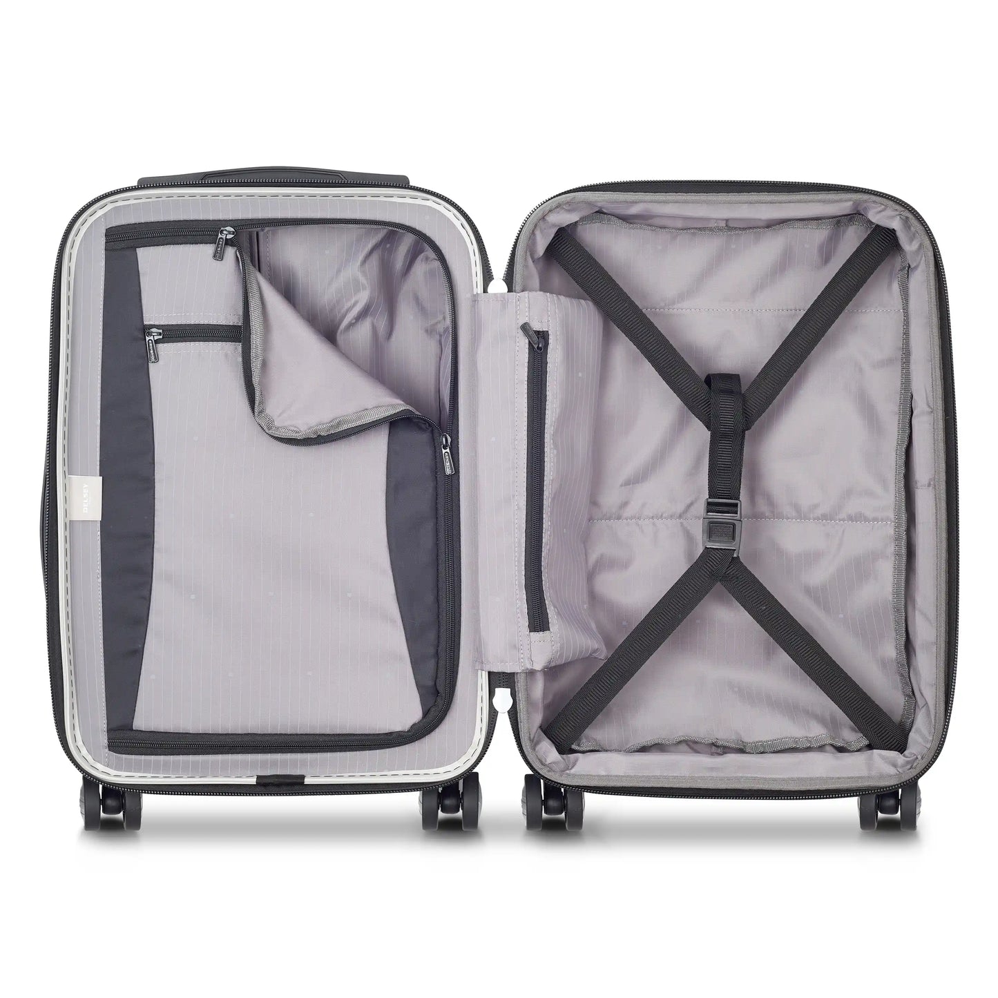 Delsey TITANIUM - Carry-On Expandable Spinner With Laptop Pocket - Silver