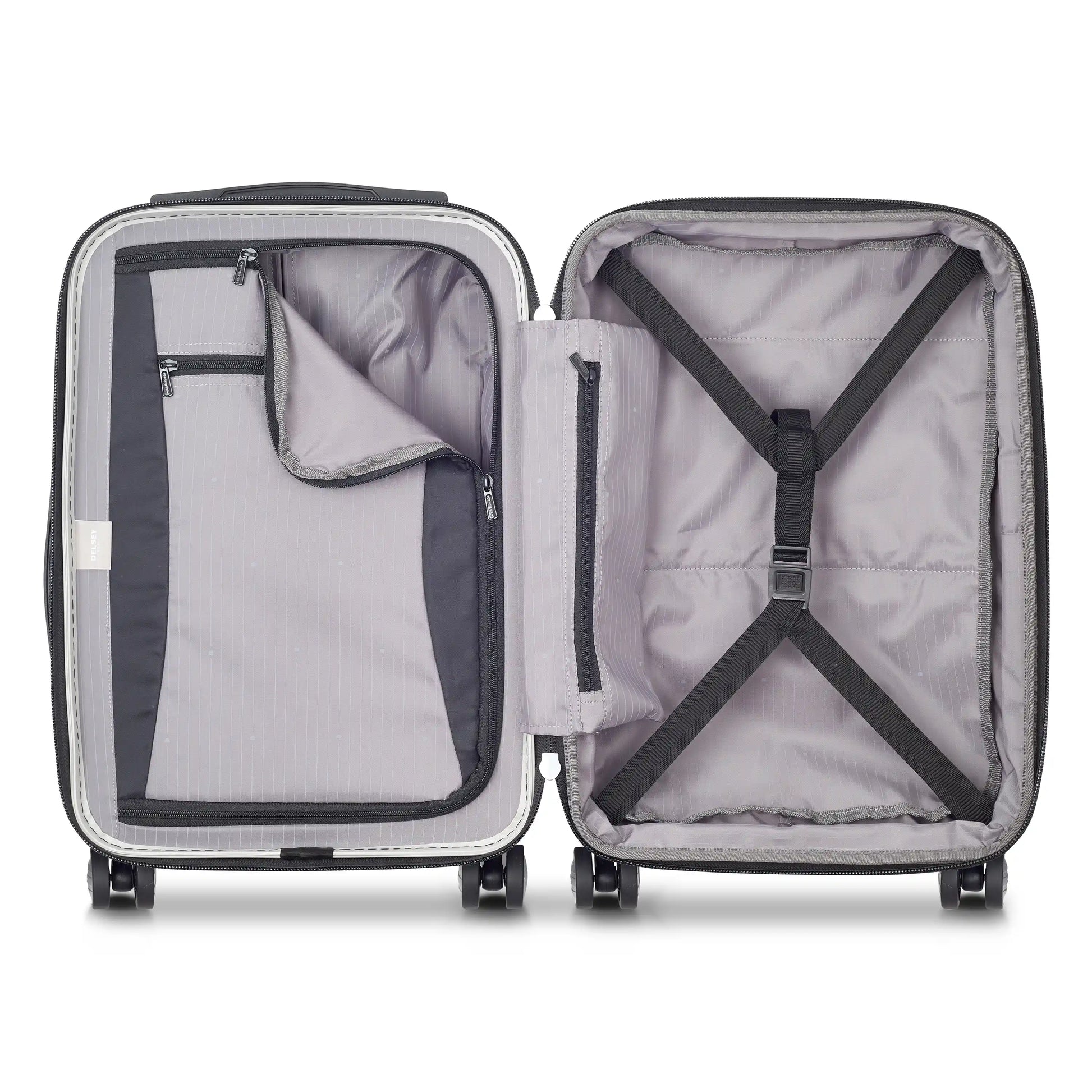 Delsey TITANIUM - Carry-On Expandable Spinner With Laptop Pocket - Silver