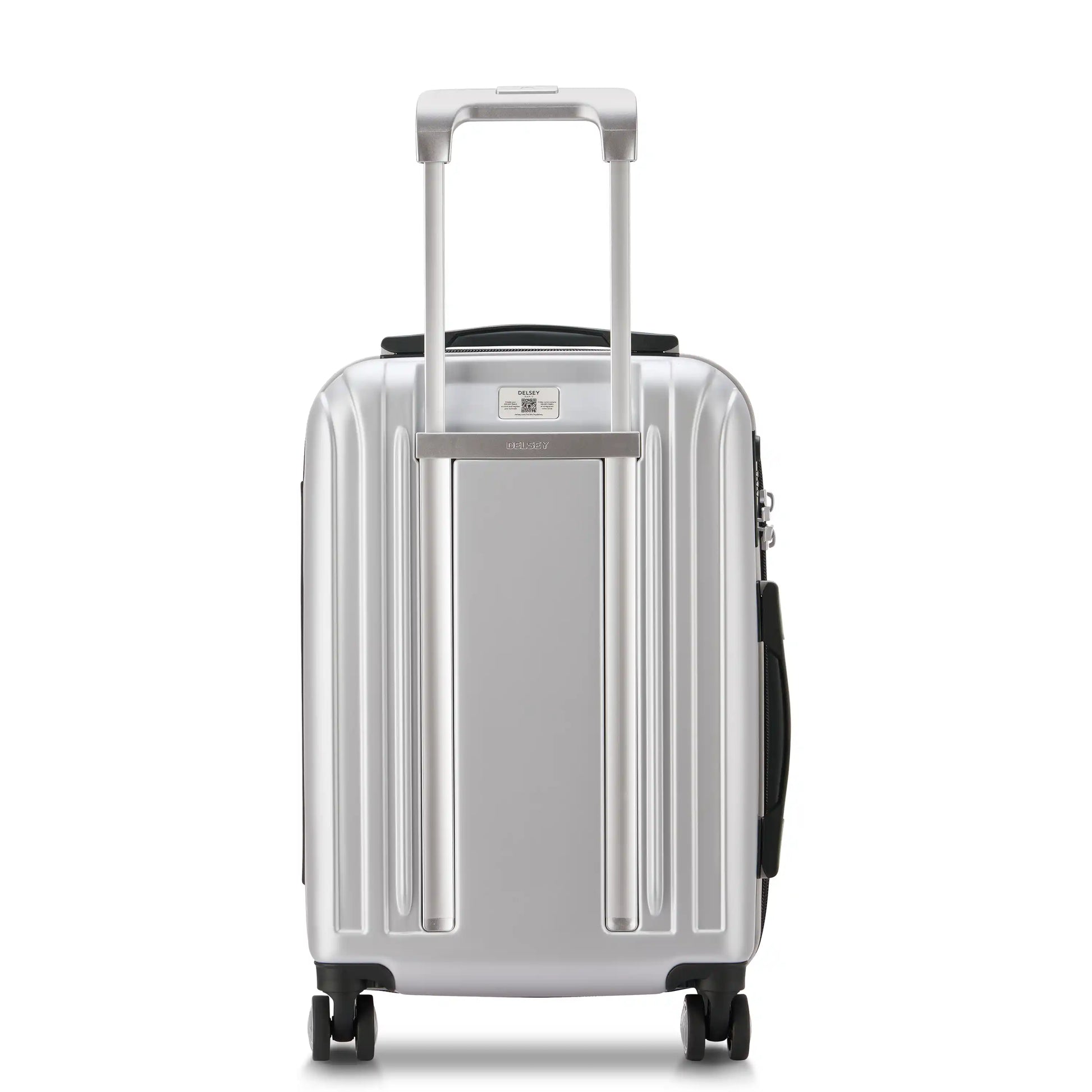 Delsey TITANIUM - Carry-On Expandable Spinner With Laptop Pocket - Silver