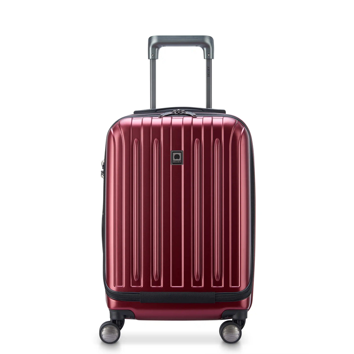 Delsey TITANIUM - Carry-On Expandable Spinner With Laptop Pocket - Red