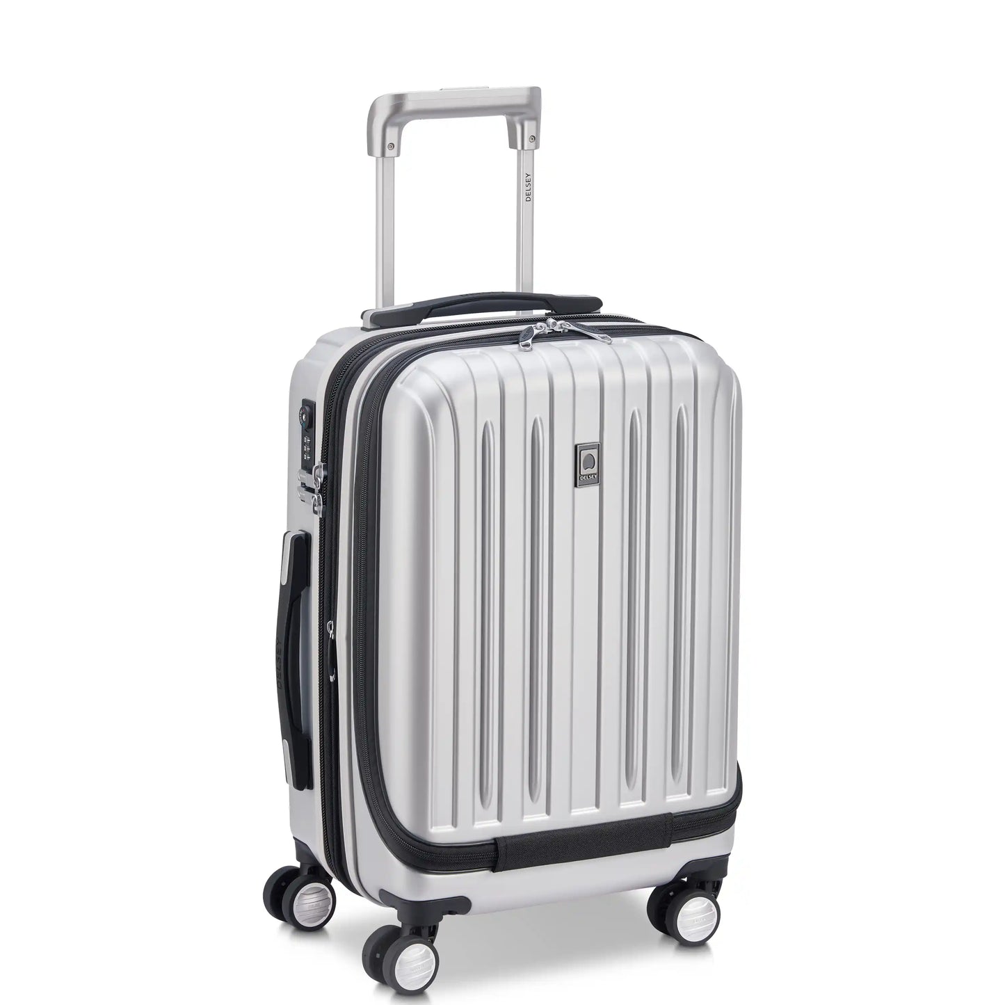 Delsey TITANIUM - Carry-On Expandable Spinner With Laptop Pocket - Silver