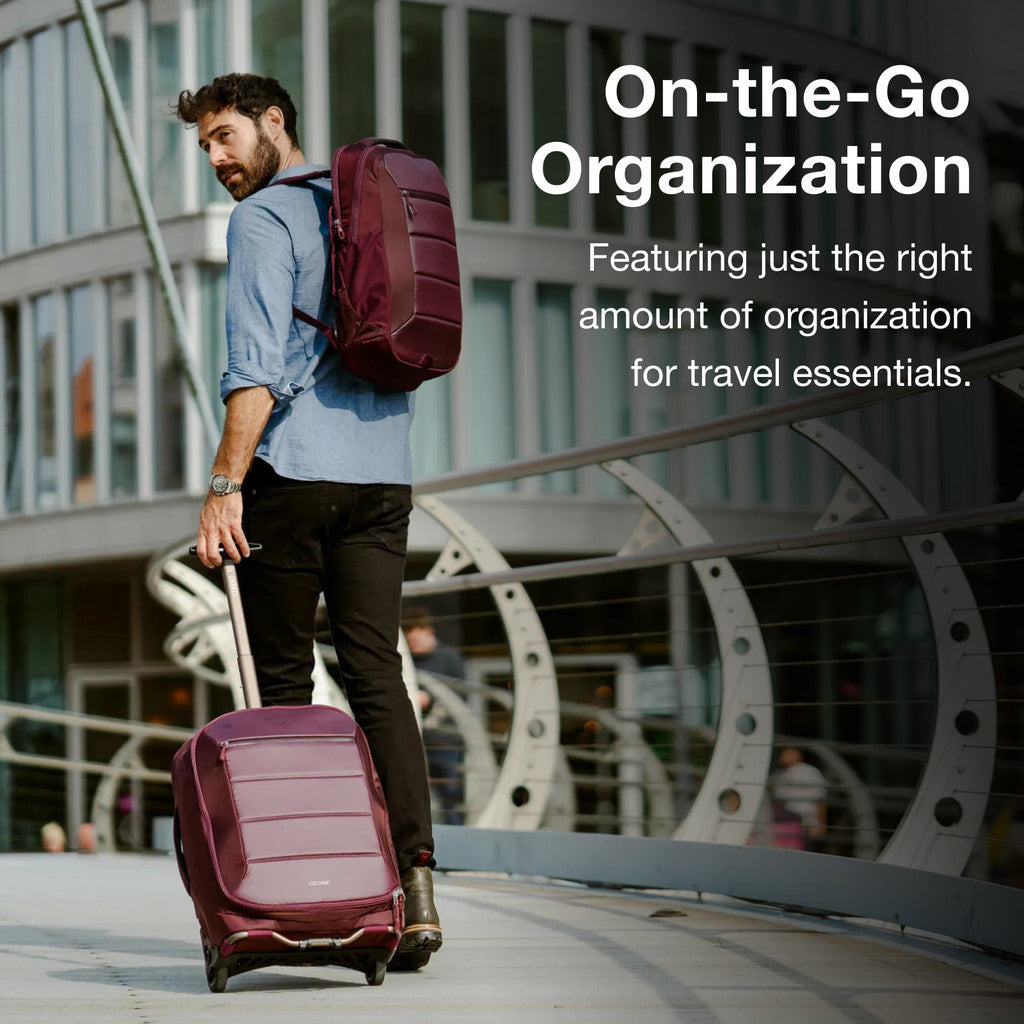 Osprey Ozone 2-Wheel 40L/21" Carry-On Luggage - Moody Burgundy