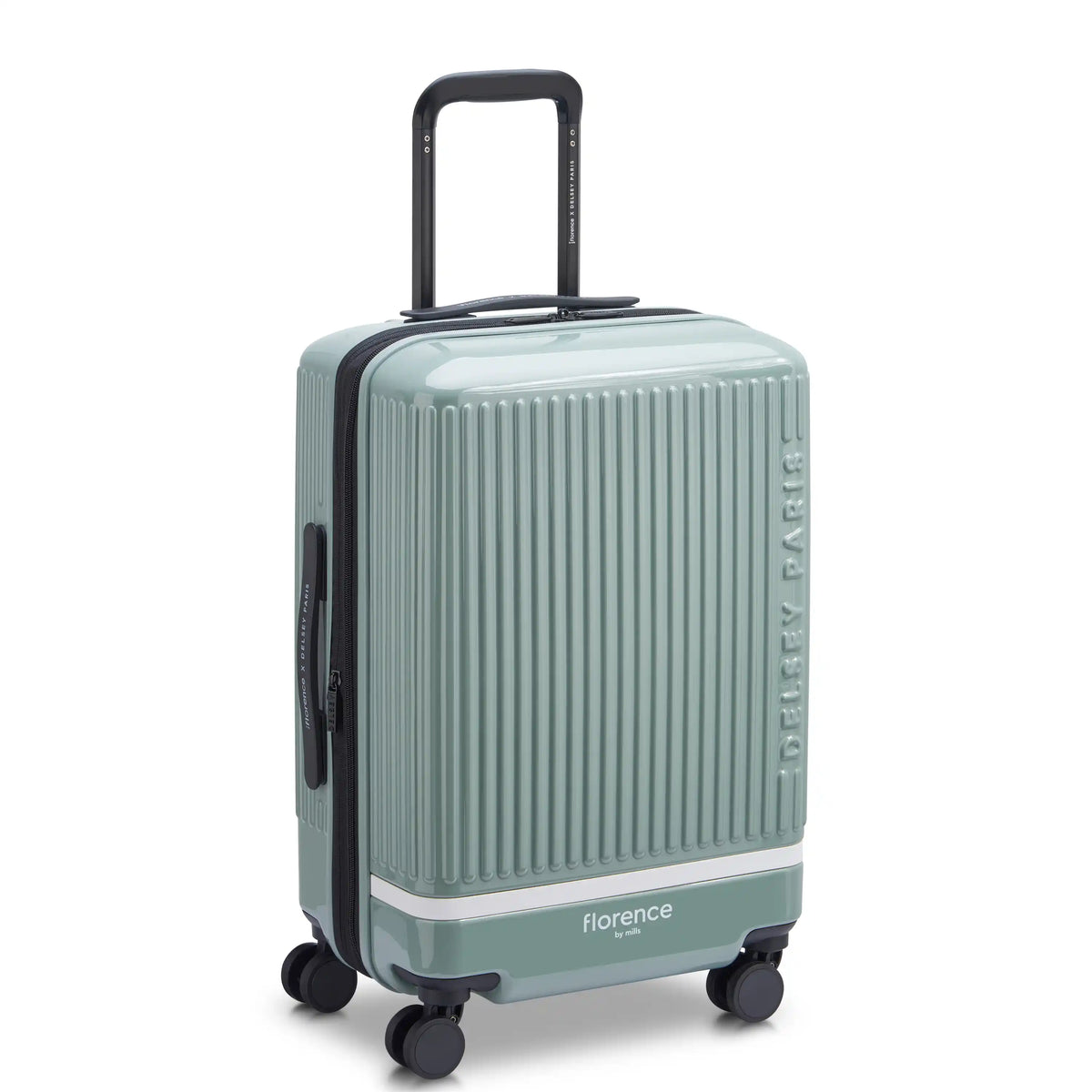 Delsey Florence By Mills X DELSEY PARIS SPIN ME AWAY - Carry-On Plus Expandable Spinner - Sage Green
