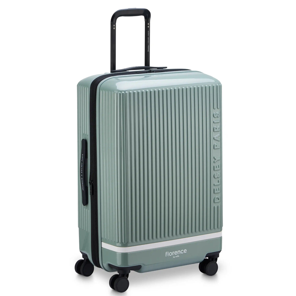 Delsey Florence By Mills X DELSEY PARIS SPIN ME AWAY - Medium Expandable Spinner - Sage Green