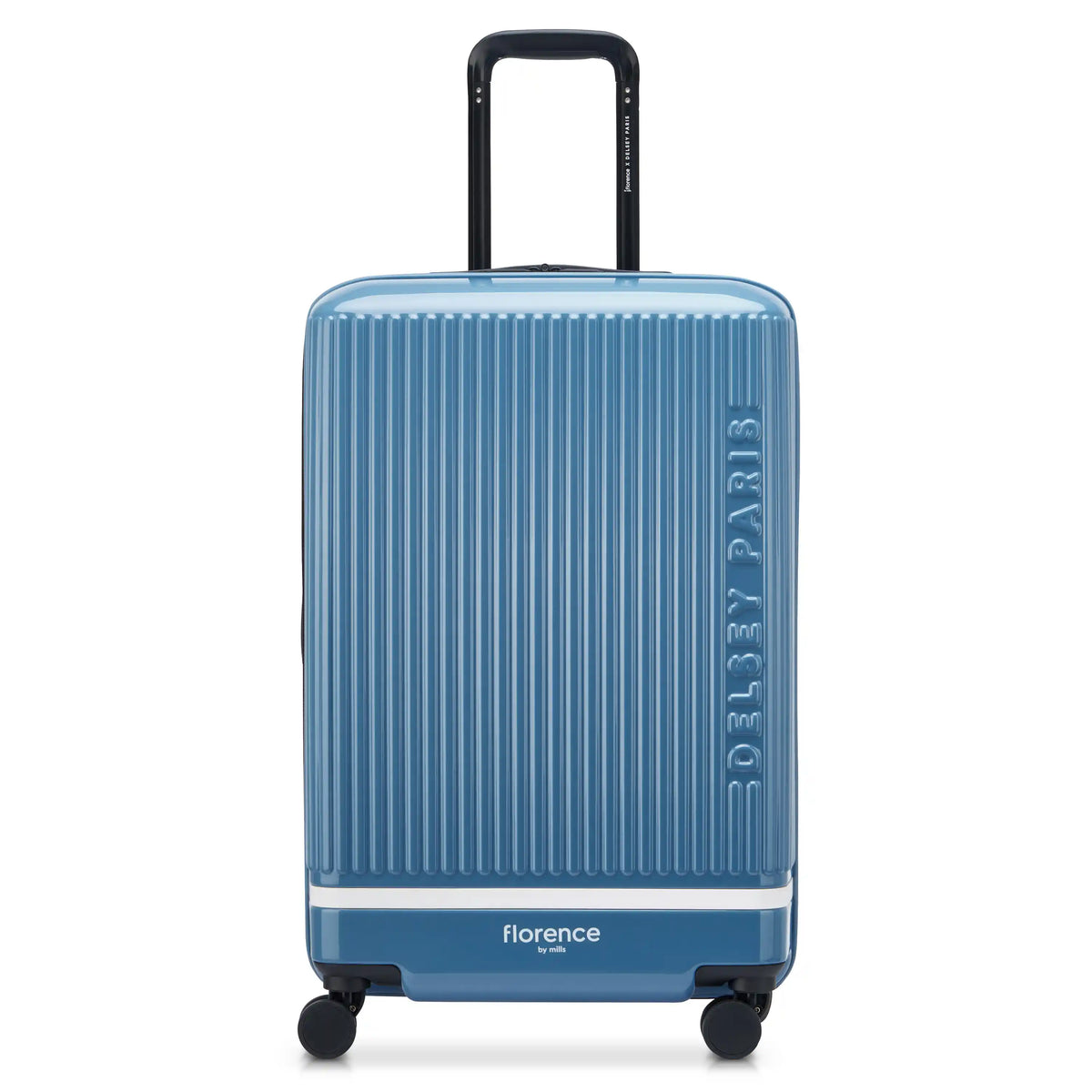 Delsey Florence By Mills X DELSEY PARIS SPIN ME AWAY - Medium Expandable Spinner - Zinc Blue