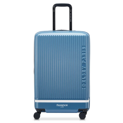 Delsey Florence By Mills X DELSEY PARIS SPIN ME AWAY - Medium Expandable Spinner - Zinc Blue