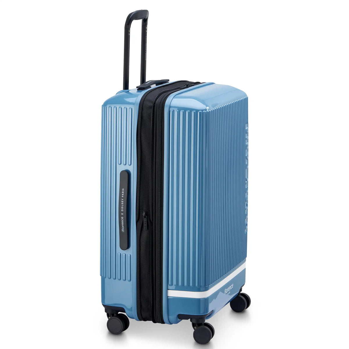 Delsey Florence By Mills X DELSEY PARIS SPIN ME AWAY - Medium Expandable Spinner - Zinc Blue