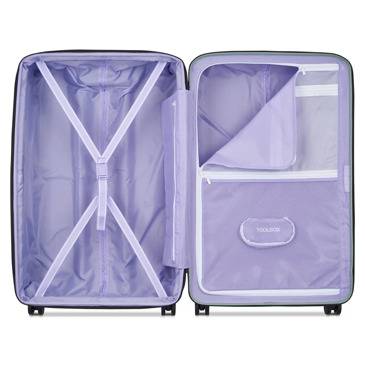Delsey Florence By Mills X DELSEY PARIS SPIN ME AWAY - Large Expandable Spinner - Sage Green