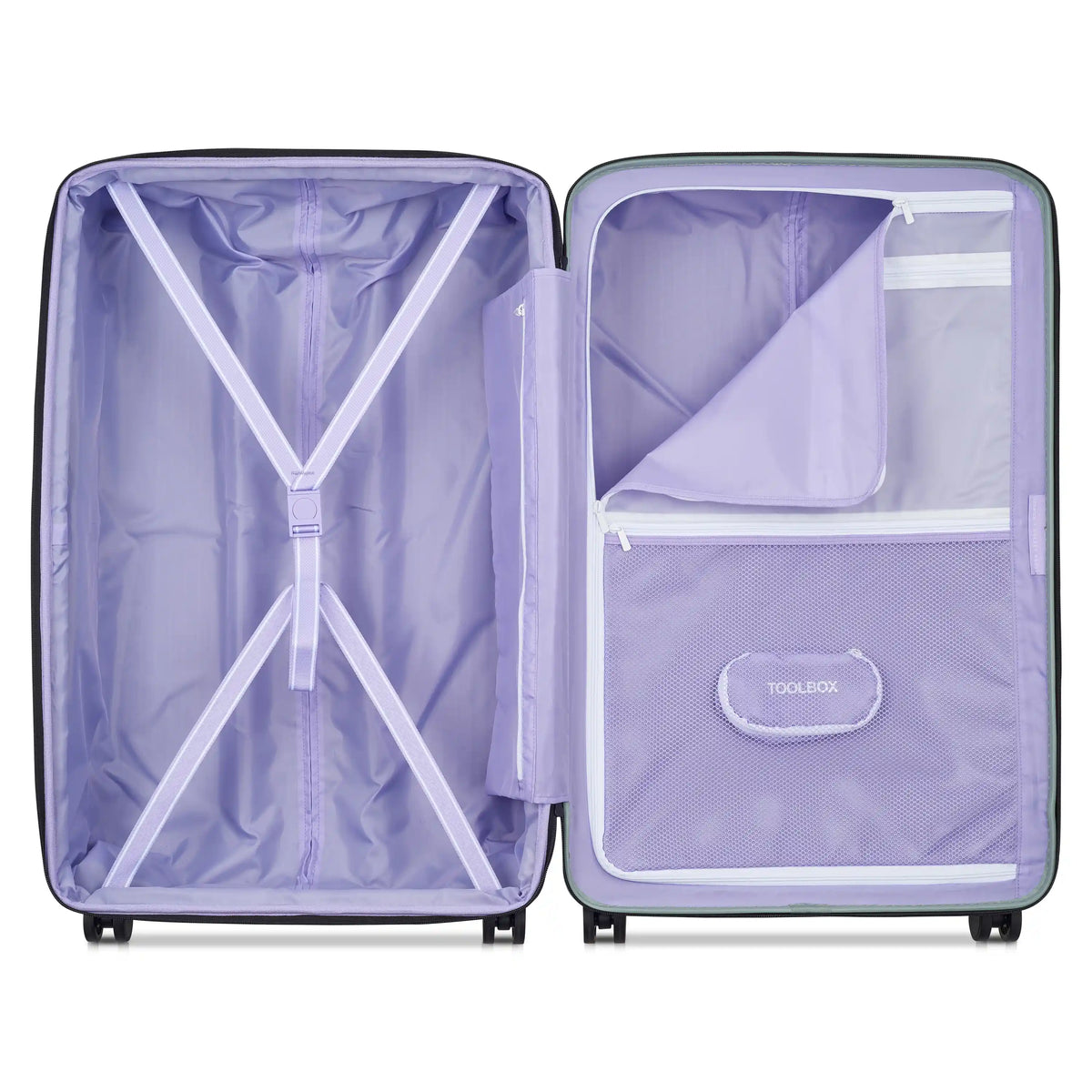 Delsey Florence By Mills X DELSEY PARIS SPIN ME AWAY - Large Expandable Spinner - Sage Green