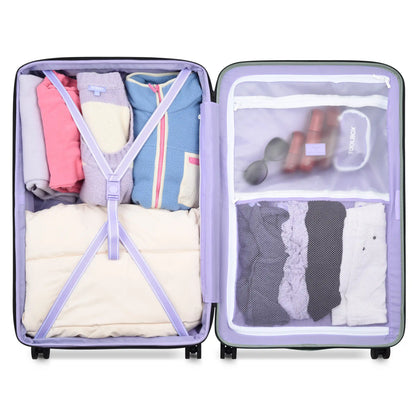 Delsey Florence By Mills X DELSEY PARIS SPIN ME AWAY - Large Expandable Spinner - Sage Green