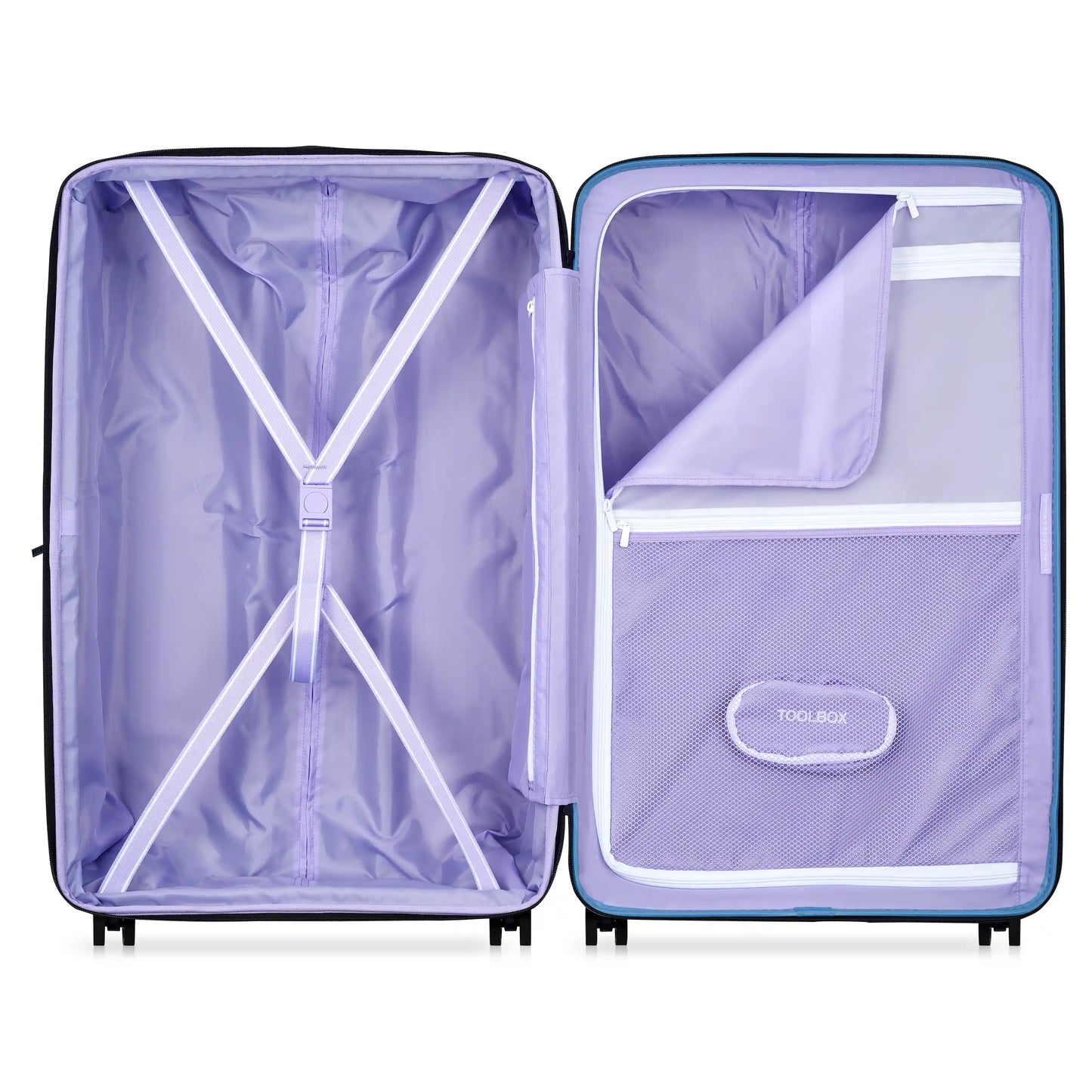 Delsey Florence By Mills X DELSEY PARIS SPIN ME AWAY - Large Expandable Spinner - Zinc Blue