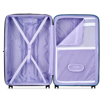 Delsey Florence By Mills X DELSEY PARIS SPIN ME AWAY - Large Expandable Spinner - Zinc Blue
