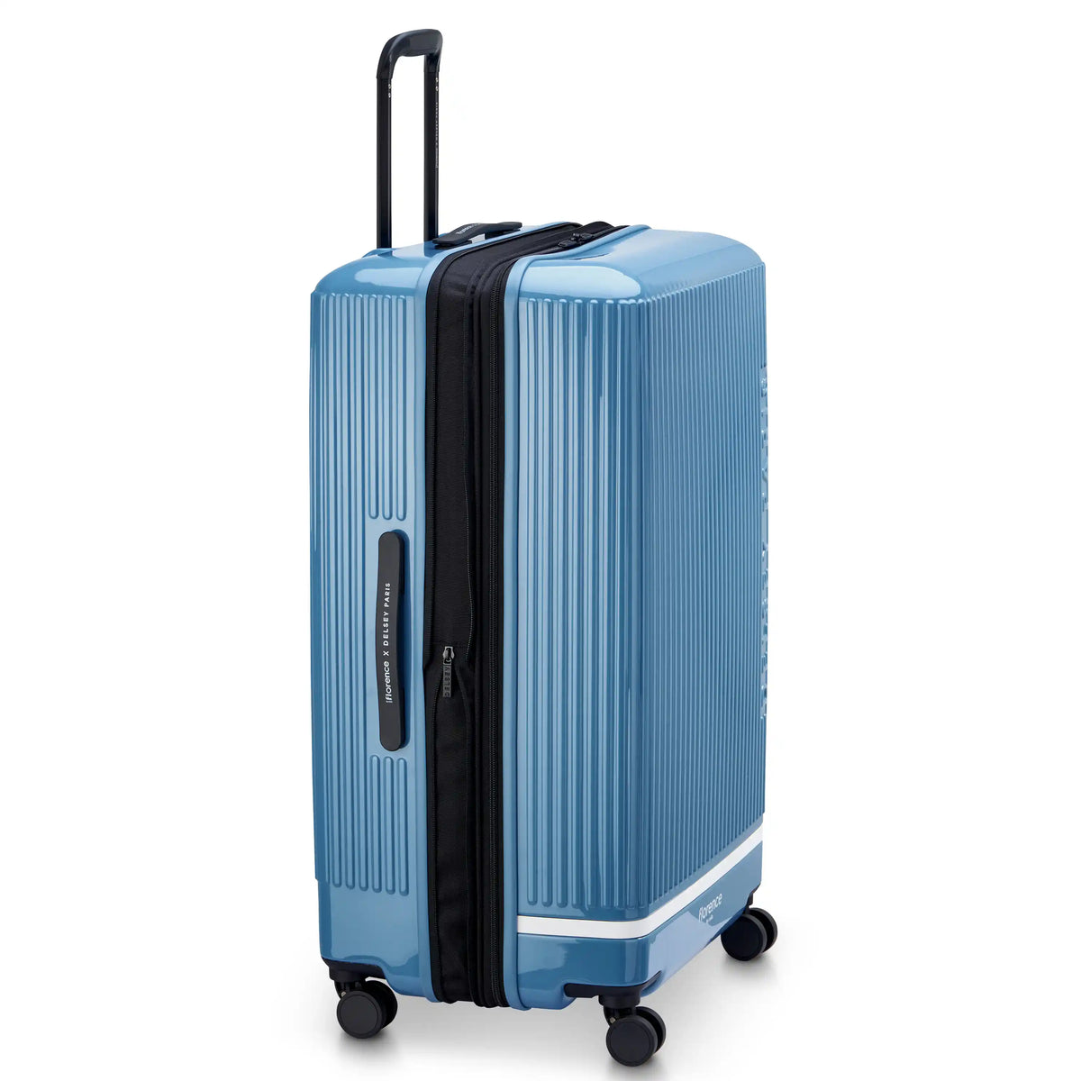 Delsey Florence By Mills X DELSEY PARIS SPIN ME AWAY - Large Expandable Spinner - Zinc Blue