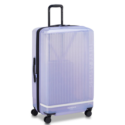Delsey Florence By Mills X DELSEY PARIS GOTTA GLOW - Large Expandable Spinner - Translucent Purple