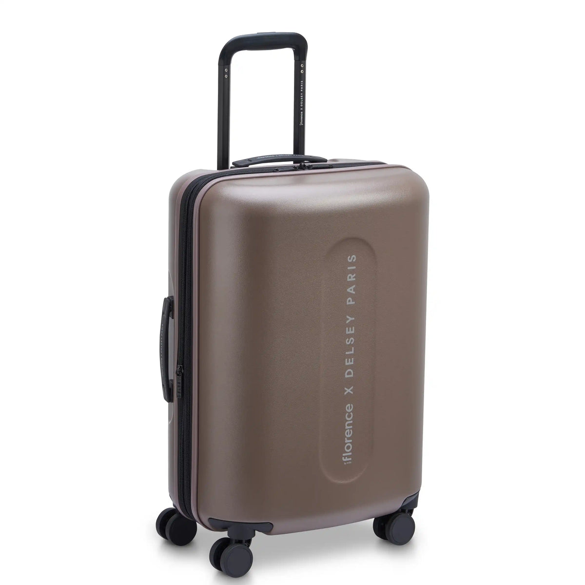 Delsey Florence By Mills X DELSEY PARIS CATCH FLIGHTS - Carry-On Plus Expandable Spinner - Chestnut