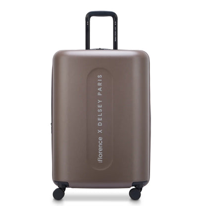 Delsey Florence By Mills X DELSEY PARIS CATCH FLIGHTS - Medium Expandable Spinner - Chestnut
