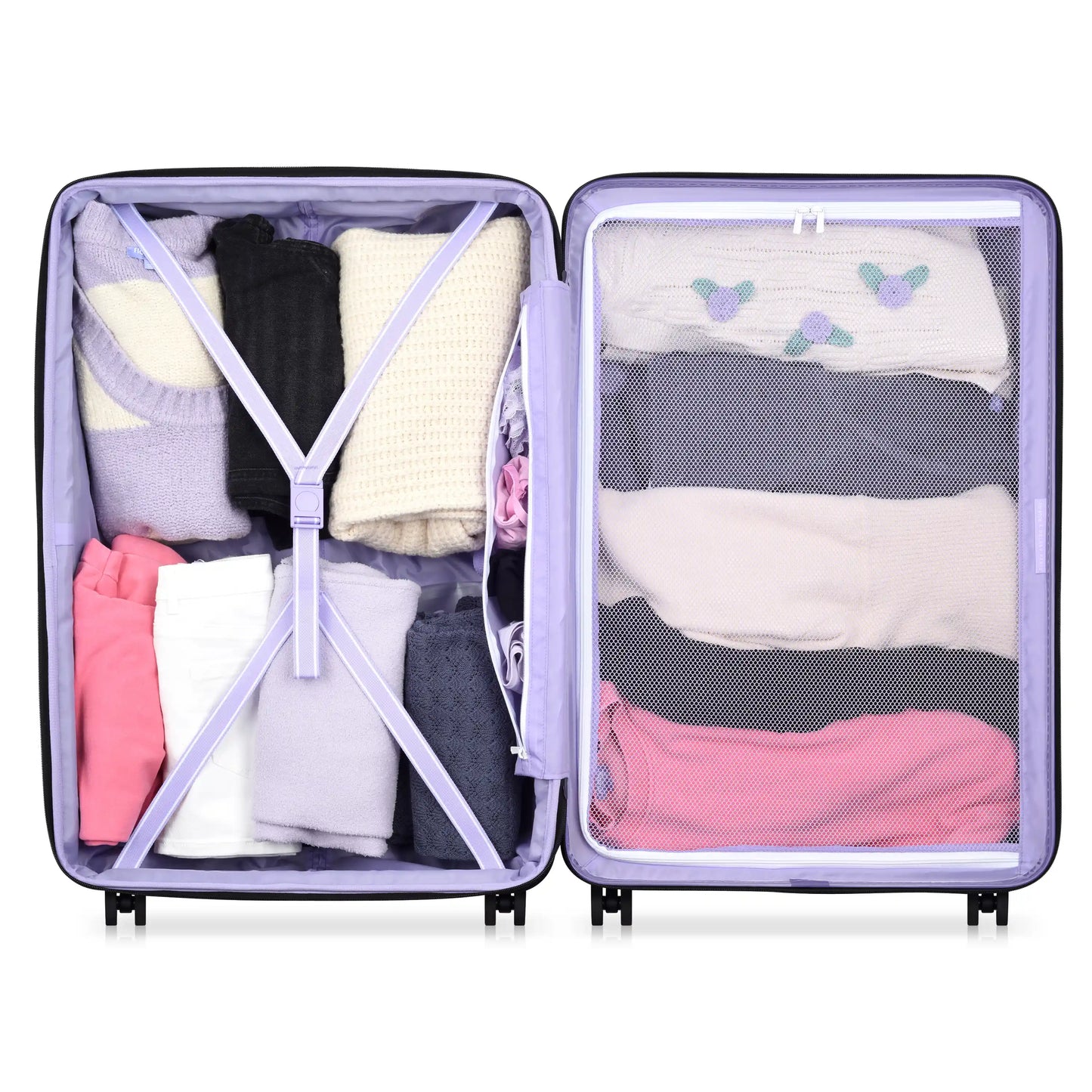 Delsey Florence By Mills X DELSEY PARIS CATCH FLIGHTS - Large Expandable Spinner - Lavender