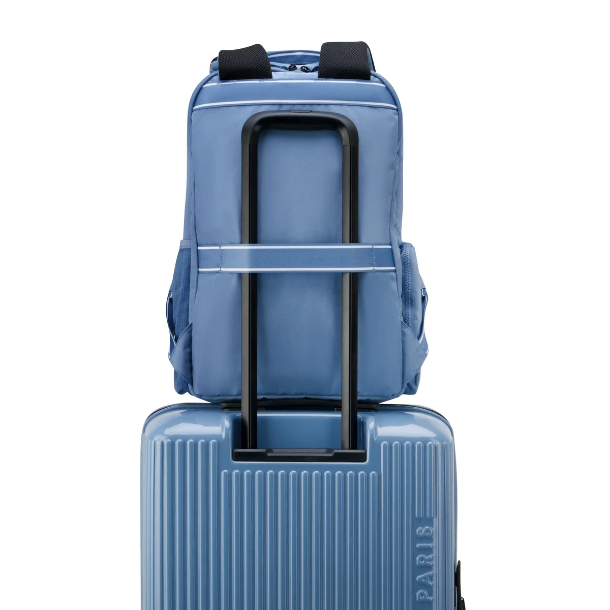 Delsey Florence By Mills X DELSEY PARIS CAREFREE CARRY - Laptop Backpack - Zinc Blue