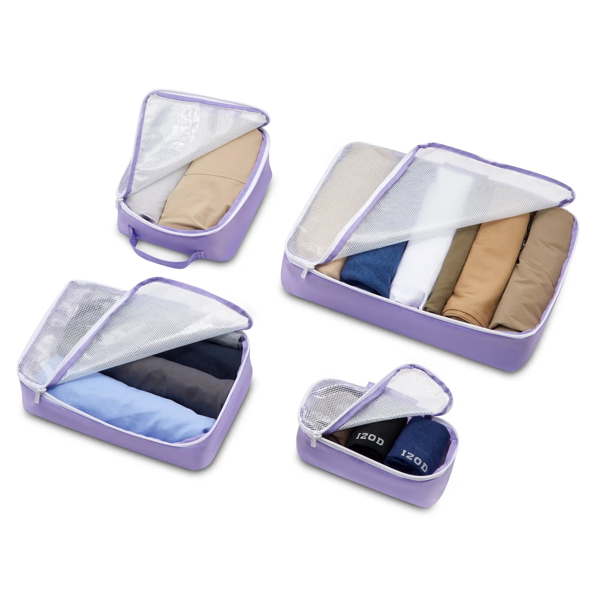 Delsey Florence By Mills X DELSEY PARIS NO DRAMA - Packing Cubes Set Of 4 - Lavender