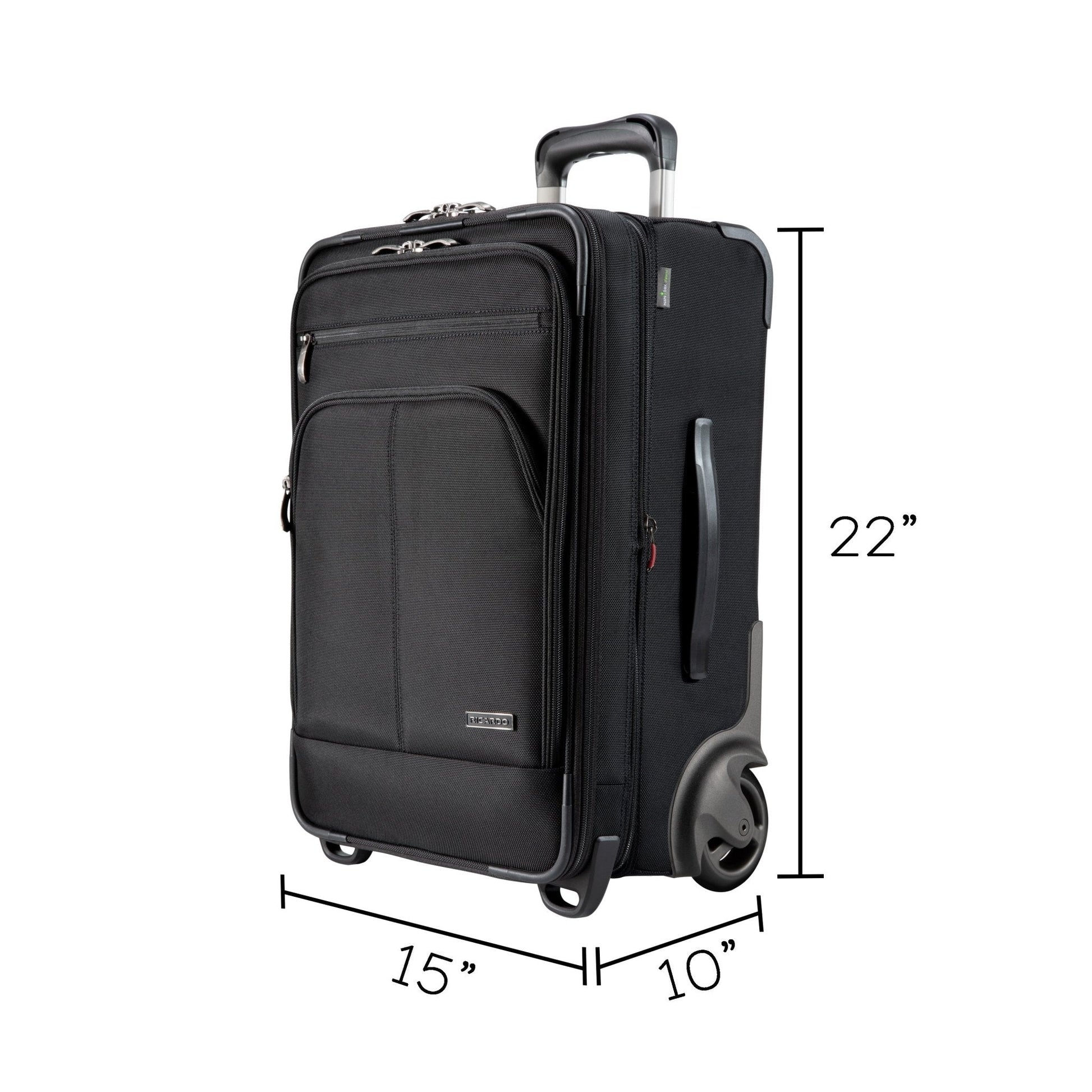 Ricardo Beverly Hills Flight Essentials Softside Carry-On, Black - Black