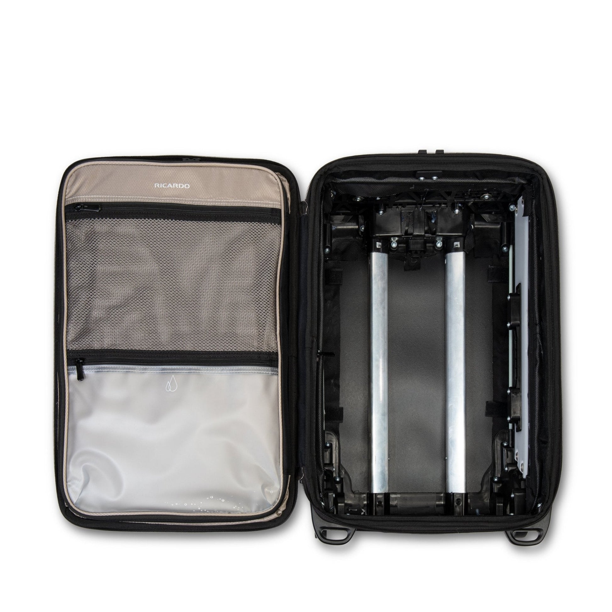 Ricardo Beverly Hills Flight Essentials Softside Carry-On, Black - Black