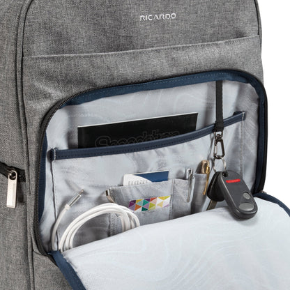 Ricardo Beverly Hills Malibu Bay 3.0 Softside Convertible Tech Backpack, 21.8L - Stellar Gray