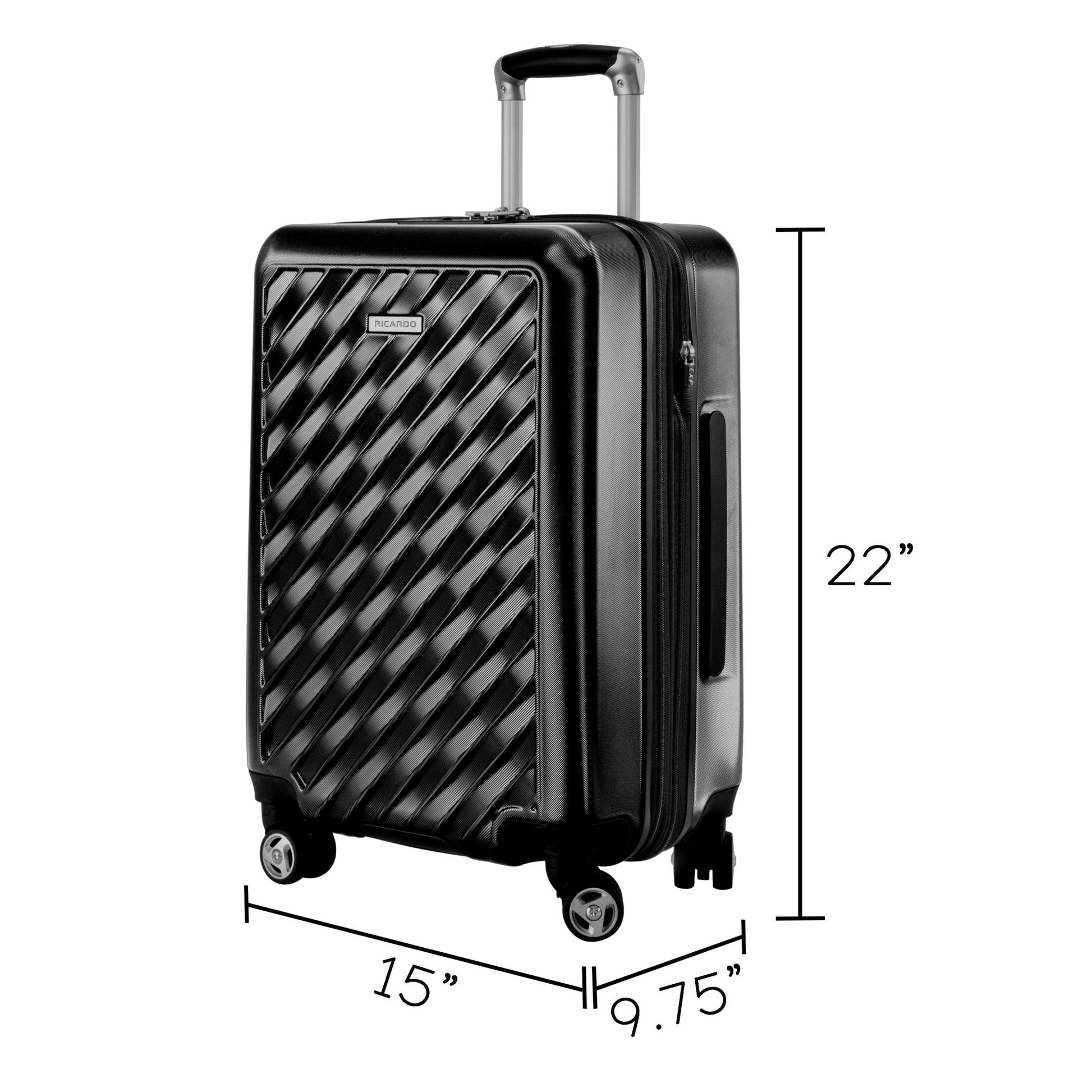 Ricardo Beverly Hills Melrose Hardside Carry-On Expandable Spinner - Black