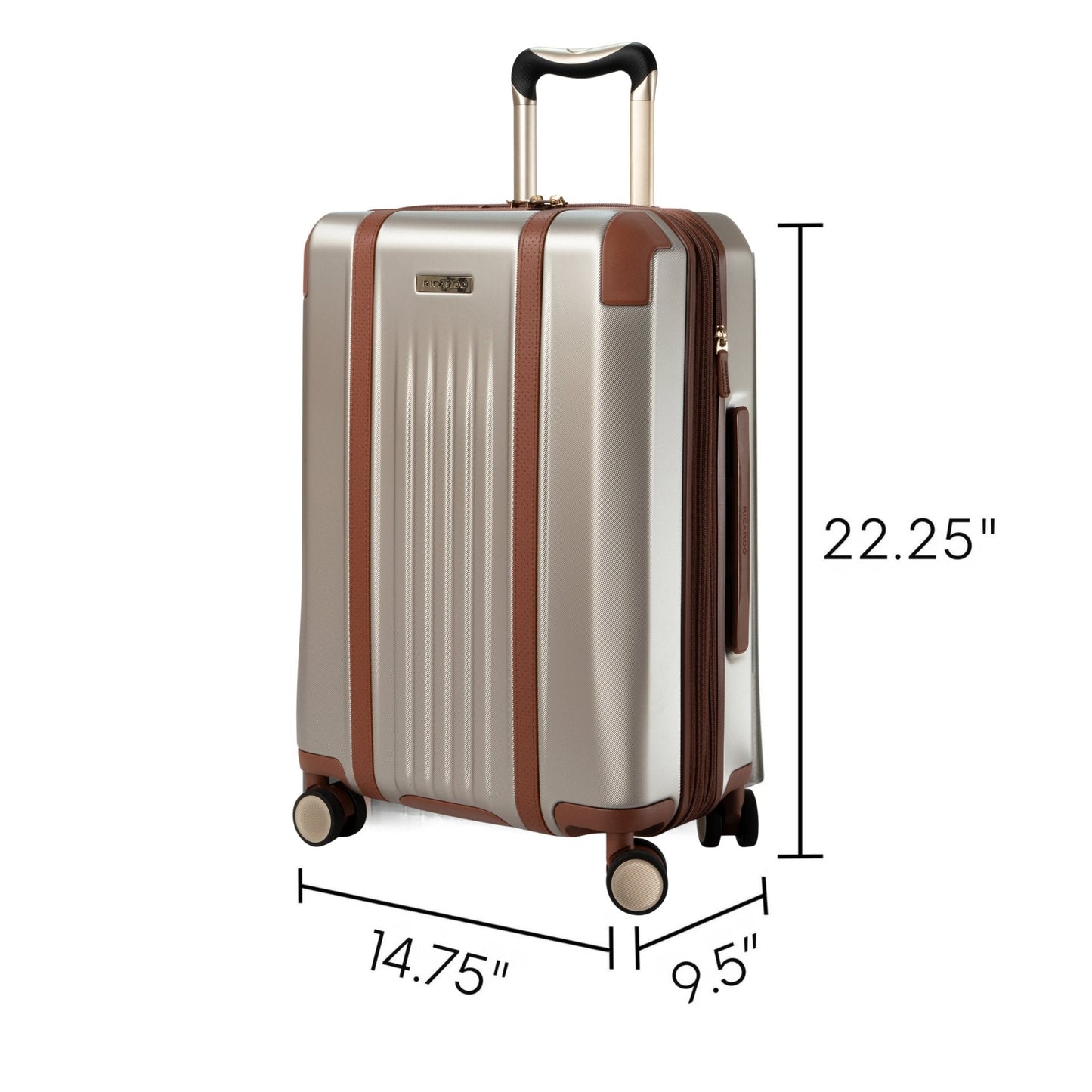 Ricardo Beverly Hills Montecito 2.0 Hardside Carry-On Expandable Spinner - Champagne