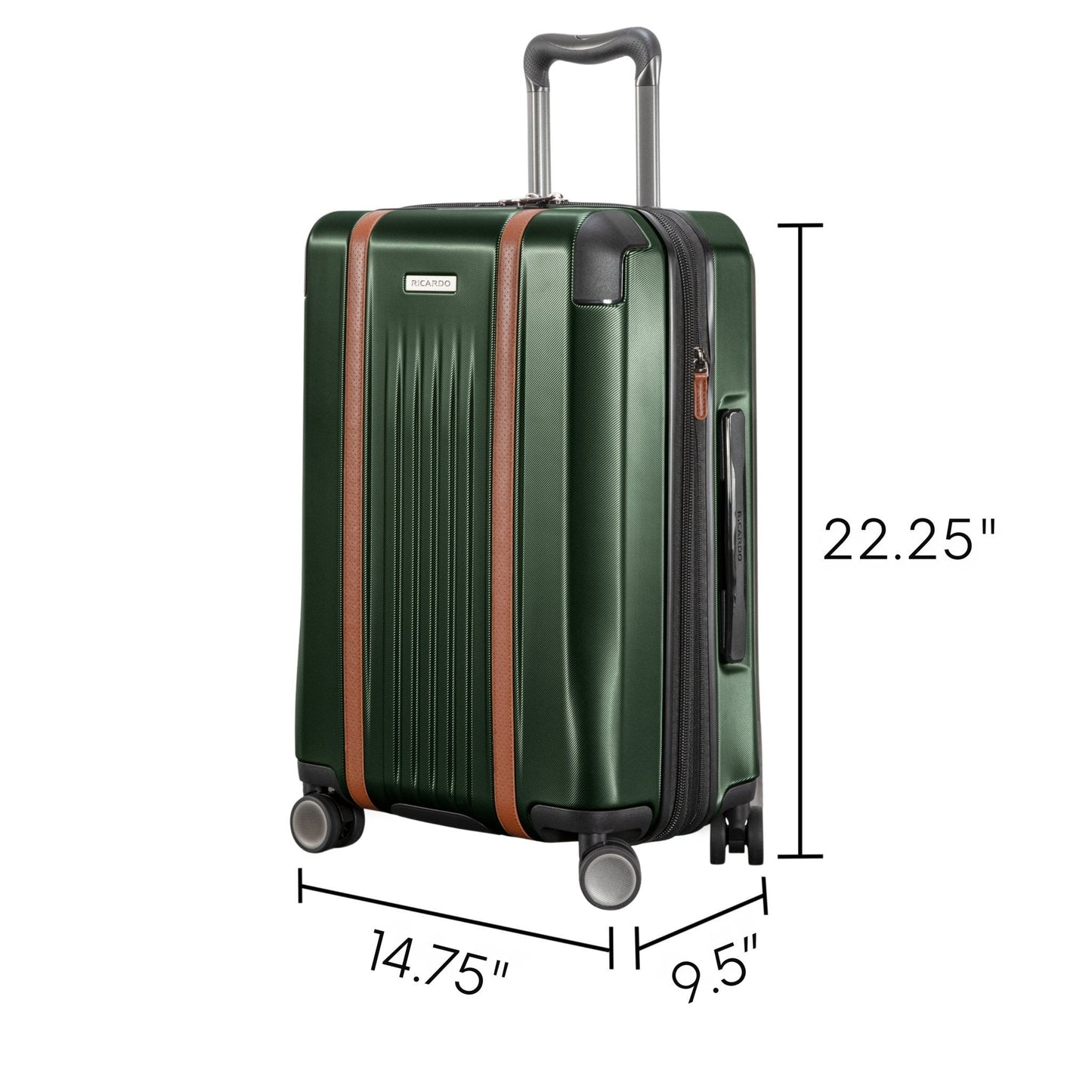 Ricardo Beverly Hills Montecito 2.0 Hardside Carry-On Expandable Spinner - Hunter Green