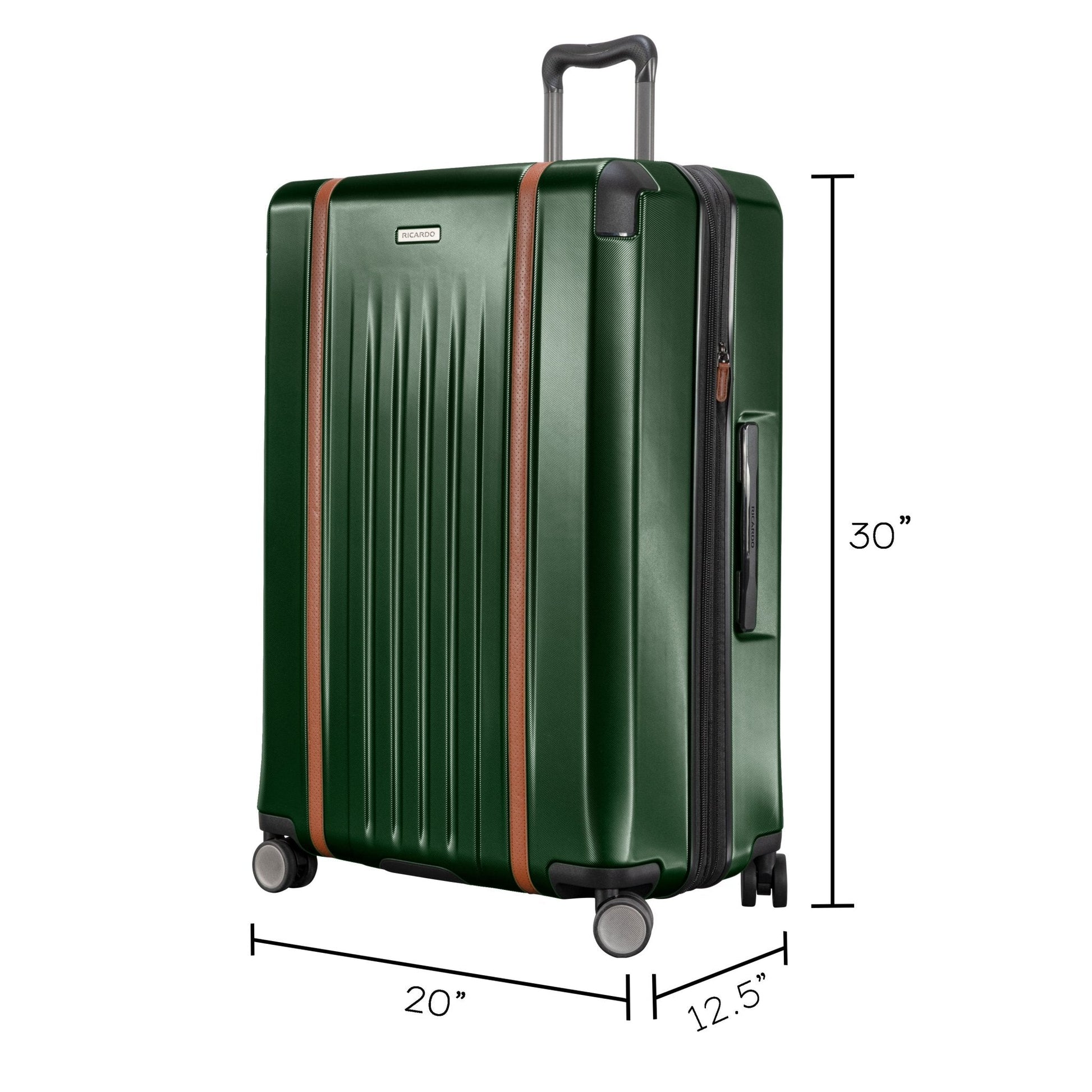 Ricardo Beverly Hills Montecito 2.0 Hardside Large Check-In Expandable Spinner - Hunter Green
