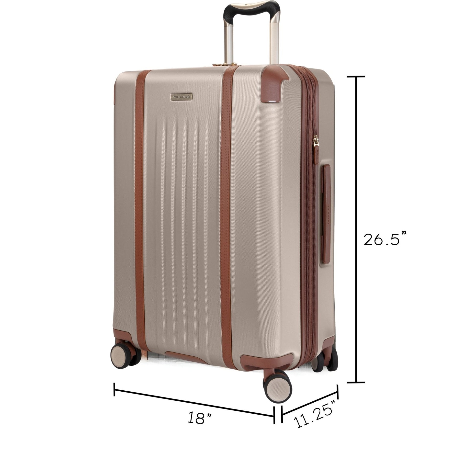 Ricardo Beverly Hills Montecito 2.0 Hardside Medium Check-in Expandable Spinner - Champagne