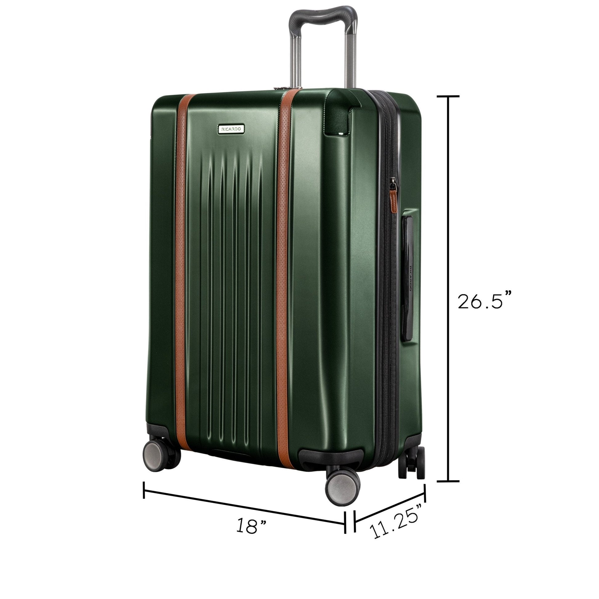 Ricardo Beverly Hills Montecito 2.0 Hardside Medium Check-in Expandable Spinner - Hunter Green
