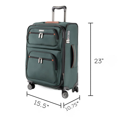 Ricardo Beverly Hills Montecito 3.0 Softside Carry-On Expandable Spinner - Hunter Green