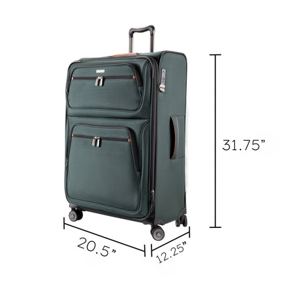 Ricardo Beverly Hills Montecito 3.0 Softside Large Check-In Expandable Spinner - Hunter Green