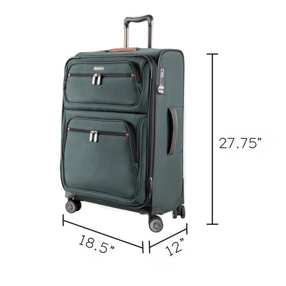 Ricardo Beverly Hills Montecito 3.0 Softside Medium Check-In Expandable Spinner - Hunter Green